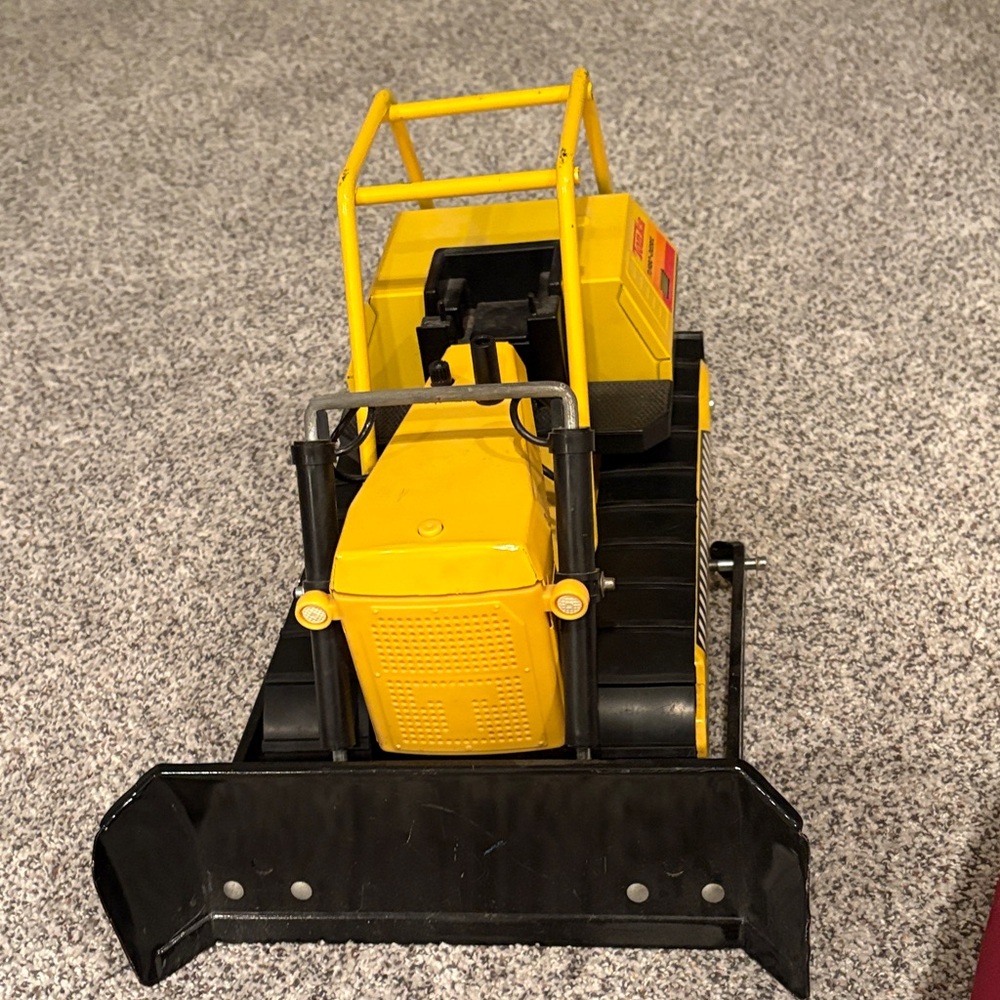 Tonka Yellow and Black Bulldozer Toy